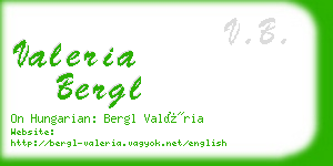 valeria bergl business card